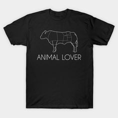 an animal lover t - shirt with the words,'animal lover'in white