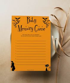 a baby memory game is sitting on a table