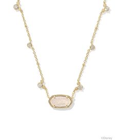 From Disney / Kendra Scott&#x2C; this necklace features:In a celebration of both brands infectious optimism and adorable icons&#x2C; meet the Disney Kendra Scott Gold Mickey Mouse Elisa Short Pendant Necklace. This signature pendant has a crystal-studded satellite chain featuring mini iterations of everyone's favorite pal. It's the feeling of everyday magic&#x2C; right in your jewelry box. Short pendant necklace14K gold over brassLobster cla Layering Kendra Scott Necklaces, Gold Mickey Mouse, Unrealistic Wishlist, Short Pendant Necklace, Everyday Magic, Dream Items, Bday Wishlist, Bday List, Kendra Scott Necklace