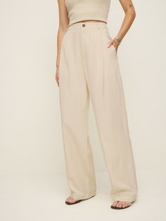 Power pants. Shop the Mason Pant, a high rise pant with a relaxed, wide leg. Chic Beige Wide Leg Dress Pants, Chic Beige Wide-leg Dress Pants, Wide Leg Pants For Business Casual In Summer, Chic Wide-leg Pants, Summer Wide Leg Pants For Business Casual, Relaxed Fit Wide-leg Pants, Relaxed Fit High-waisted Wide Leg Pants For Business Casual, High-waisted Wide Leg Pants For Business Casual, Beige Wide Leg Dress Pants