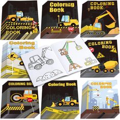 PRICES MAY VARY. Package Includes: you will get 48 pieces of construction coloring books, 8 styles, each of which contains 13 types of construction vehicles; The styles are diverse enough to meet the needs of multiple children; It is very suitable for organizing children to do coloring activities together, it is a good addition to children's building parties Reliable Quality: these construction party favors are made of quality paper, safe and odorless, so you can give them to your kids with conf Construction Birthday Party Favors, Crayon Birthday Parties, Book Birthday Parties, Tractors For Kids, Construction Birthday Party, Construction Trucks, Kids Rewards