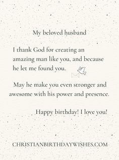 a birthday card with the words happy birthday husband