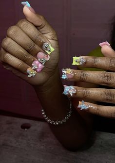 Baddie Short Nails, Diy Acrylic Nails, Exotic Nails