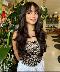 Dark Hair Blowout, Sabrina Carpenter Bangs, Hair Blowout, Easy Hairstyles For Thick Hair, Brown Hair Inspo, Layered Haircuts For Medium Hair, Hair Color Streaks