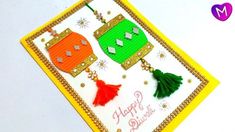 a birthday card with some tassels on it