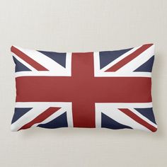 the british flag on a pillow