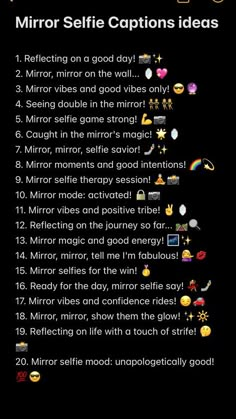 Mirror selfie captions ideas 💡 Mirror Selfie With Friends Captions, Mirror Puns, Mirror Selfie Captions, Compliment Words, Ig Caption, Captions For Instagram Posts, Instagram Success, Clever Captions, Clever Captions For Instagram