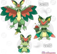 some type of pokemon character with different colors and designs on their body, including the wings