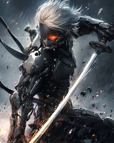 Metal Gear Raiden, Future Tech, Futuristic Art, Falling In Love With Him, Comic Book Heroes