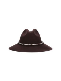 100% Cow Leather Luxury Brown Hat With Curved Brim, Elegant Brown Leather Hat Bands, Luxury Brown Fur Felt Hat, Luxury Brown Brimmed Hat, Elegant Brown Leather Hat, Luxury Brown Fedora With Flat Brim, Luxury Brown Flat Brim Fedora, Luxury Brown Hat For Fall, Luxury Brown Fedora Hat