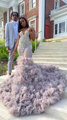 Purple And Grey Prom, Pink And Silver Prom Dress, High Fashion Prom Dresses, Prom Dresses Slay, Extravagant Prom Dresses, Lime Green Prom Dresses, Prom Vibes, Dental Wallpaper