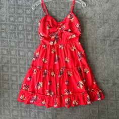 New Without Tags Red Floral Summer Dress Message With Any Questions Red Floral Summer Dress, Dress From Amazon, Amazon Dresses, Floral Summer Dress, Floral Dress Summer, Red Floral, Summer Dress, Summer Dresses, Womens Dresses