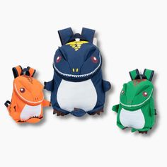 Bags & Kids Backpack - Momorii Dino Backpack, Dinosaur Backpack, Cute Animal Design, Cool Dinosaurs, Public Places