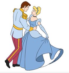 an image of a man and woman dressed up as cinderella and prince from disney's sleeping beauty