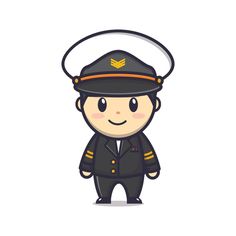 a cute little boy in a pilot's uniform