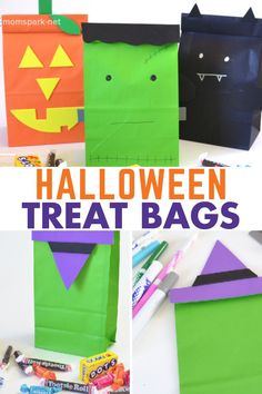 halloween treat bags that are easy to make and great for the kids in your life