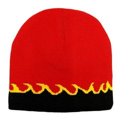 Introducing the COUVER Unisex Flame Fire Design Cuffless Beanie Hat Ski Beanie Hat, a must-have accessory for both style and functionality. Crafted with a blend of 55% Cotton and 45% Acrylic, this beanie offers a soft and comfortable feel, making it perfect for all-day wear during chilly weather. Its dual-layer knitted construction provides added warmth and durability, ensuring it stands up to the demands of outdoor activities. At 8 inches in length, this beanie fits most head sizes with ease, o Fire Hat Fingering Knit Pattern, Fire Hat, Ski Beanie, Black Waves, Beanie Fits, Fire Design, Fire Designs, Winter Adventure, Chilly Weather