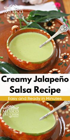 creamy jalapeno salsa recipe is easy and ready in minutes