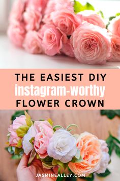 the easiest diy instagramm - worthy flower crown