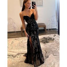 Black Mermaid Dress, Formal Ideas, Plus Size Evening Gown, Mermaid Sweetheart, Strapless Prom Dresses, Corset Dress Prom, Lace Prom Dress, Black Prom, Lace Mermaid