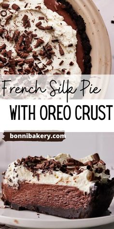 french silk pie with oreo crust