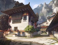 Background Reference, Fantasy Village, Painting Logo, Environment Painting, Map Pictures, Map Background, Art Landscapes, Visual Development