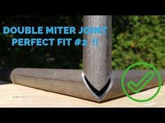 Double miter corner joint #2 round tube [ HOW TO ] - YouTube Exterior Door Designs, Mechanical Projects, Welding Crafts, Welding Shop, Metal Armchair, Steel Gate Design, Custom Metal Fabrication, Welding Tips