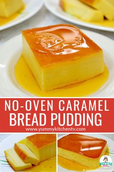 no - oven caramel bread pudding is the perfect dessert