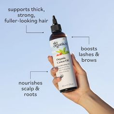 Packed with Omega fatty acids, notably ricinoleic acid, this pure, cold-pressed, organic oil naturally nurtures the scalp, roots, and strands, promoting full, thick, and healthy-looking hair. Castor Oil Brows, Navel Oiling, Oil For Scalp, Castor Hair Oil, Bath Rituals, Easy Skin Care, Pure Castor Oil, Prioritize Your Health, Practicing Mindfulness