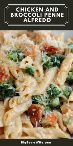 a pasta dish with broccoli, tomatoes and parmesan cheese on top