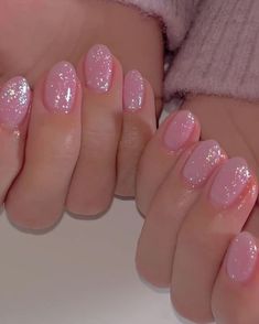 Sparkly Nail Designs, Unghie Nail Art, Easy Nails, Smink Inspiration, Sparkle Nails