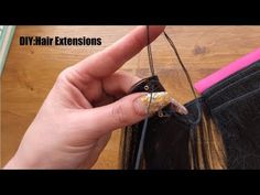 How To Sew Clips Into Hair Extensions, Make Your Own Clip In Hair Extensions, Diy Hair Extensions Clips, How To Make Clip In Extensions, Creativity Spell, Hair Extension Tips And Tricks, Glue In Hair Extensions, Clip In Weave, Sew In Extensions