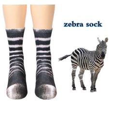 3D Print Socks , the socks are skin-friendly, and stretchy, will get comfortable for you. The Holiday Aisle® | The Holiday Aisle® Unisex 3d Printed Animal Paw Crew Elastic Socks Cosplay Novelty Thermal Socks-zebra in Black | 12" H X 2.5" W X 1" D | Wayfair Tube Socks, Cotton Socks, The Holiday Aisle, Knee High Sock, 3d Print, Crew Socks, 3d Printing, The Holiday, Stockings