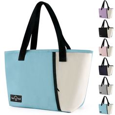 the large tote bag has multiple colors and is also available in various sizes, including blue