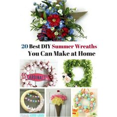 20 best diy summer wreaths you can make at home