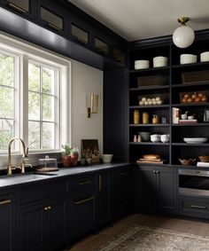 These are all of Shea McGee's favorite kitchen cabinet paint colors – from light to moody, there's something for every home | Studio Mcgee Paint, Mcgee Kitchen, Studio Mcgee Kitchen, The Mcgee Home, Moody Kitchen, Mcgee Home, Painted Kitchen Cabinets Colors, Cabinet Paint Colors, Interior Design Advice