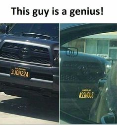 this guy is a genius in his car