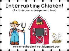 a classroom management tool with an image of a farmer holding a pitchfork in front of a barn