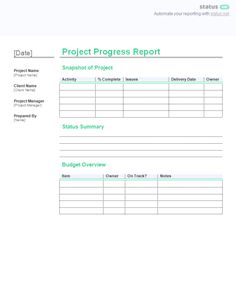 Top Printable Multiple Project Progress Report Template Word posted by Archie Fraser. Get it on our website now Multiple project progress report template - As a template designer, I recognize that report templates are an necessary device for simplifying processe...