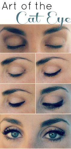 If you've ever tried to use liquid eyeliner, then you already know how difficult it can be. Despite the fact that some celebrities, like Lauren Conrad, make it Simple Cat Eye, Cat Eye Eyeliner, Eye Eyeliner, Permanente Make-up, Perfect Cat Eye, Eyeliner For Beginners, Eyeliner Styles, How To Apply Eyeliner