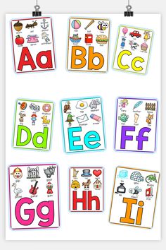 an alphabet poster is shown with different letters and numbers on it, including the letter g