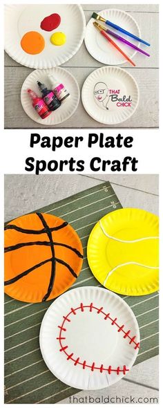 paper plate sports crafts for kids to make