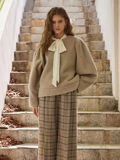 Composition : WOOL 90% and NYLON 10%Color : LIGTH TAUPE_S,LIGTH TAUPE_M,LIGTH TAUPE_LCountry of Origin : Republic of Korea Check Pants, Wide Leg, Composition, Wool, Clothes For Women, The Originals, Pants, Color, Trousers