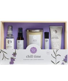 Chill Time | Upstate (SC) Gift & Gift Basket Delivery | Expressions Unlimited Sleep Mist, Lavender Hand Cream, Memorial Lanterns, Chill Time, Gourmet Gift Baskets, Flower Bar, Gift Of Time, Local Florist, Feel Beautiful