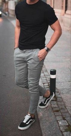 Men's Fashion Mens Fashion 2023, 2023 Mens Fashion, Vans Outfit Men, Mens Fall Outfits, Mens Winter Fashion Outfits, 2023 Fashion Trends, Mens Business Casual Outfits