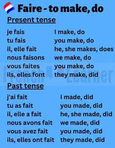 French Irregular Verbs, French Grammar Exercises, French Conjugation, French Revision, French Verbs Conjugation, French Study, French Vocab, Learn French Fast