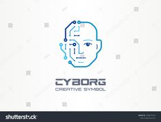 Creative Symbol, Board Icon, Logo Smart, Robot Logo, Future Logo, Face Abstract, Robot Technology, Arabic Font