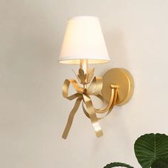 Contemporary Gold Swag Sconce Lighting - Metal Wall Mounted Lamp With Ribbon Decor And Fabric Ribbon Decor, Wall Mounted Lamp, Bedside Wall Lamp, Cluster Pendant Lighting, Wall Lamps Living Room, Mounted Lamp, Contemporary Ceiling, Wall Mounted Lamps, Industrial Wall Lights