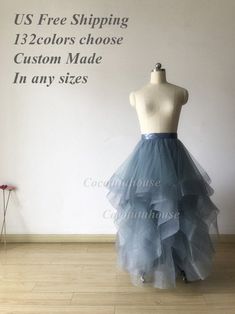 Wide Double Horse Hair Trims Soft Dusty Blue Tulle Maxi Tulle | Etsy High Low Tulle Skirt, Maxi Tulle Skirt, Tulle Skirt Wedding, Blue Tulle Skirt, Tight Tank Top, Womens Tulle Skirt, Prom Skirt, Tulle Long Skirt, Tulle Maxi Skirt