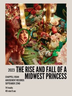 the rise and fall of a midwivest princess poster with an image of a woman looking into a mirror